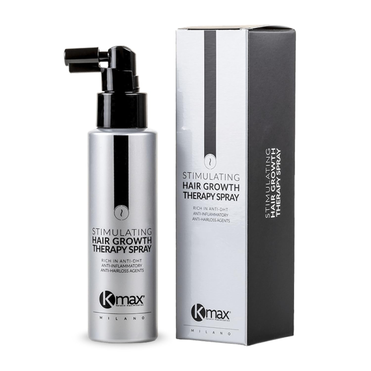 Kmax Stimulating Hair Growth Therapy Spray - Spray für Männer und Frauen mit Anti-DHT-Wirkung, Haarspray Lotion für Männer und Frauen - Größe 100 ml
