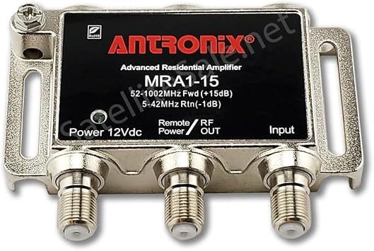 ANTRONIX Residential Amplifier MRA1-15/ACP with Power Adapter & Power INSERTER