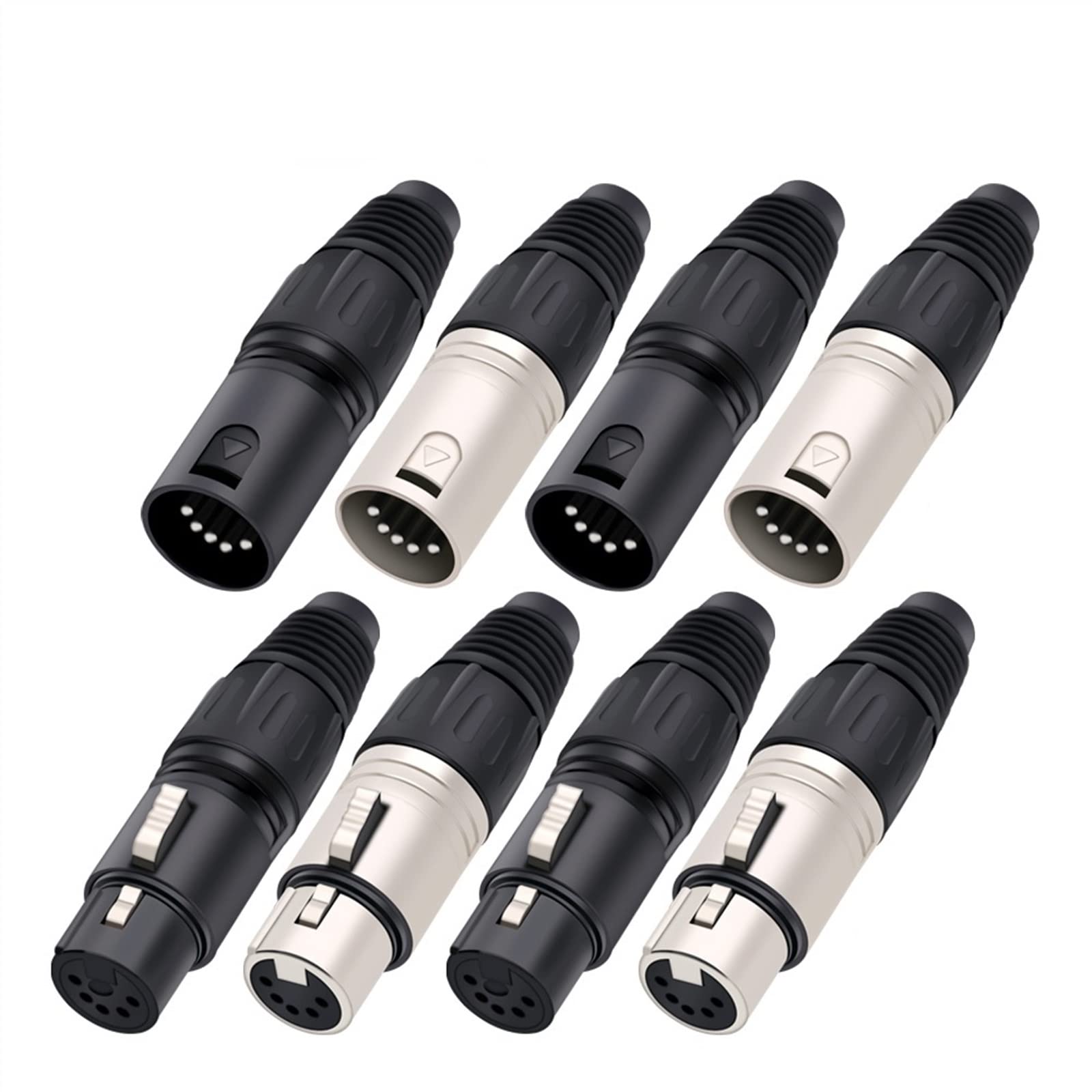 Adaptador XLR de 5 pines macho para micro cable y conexiones de audio