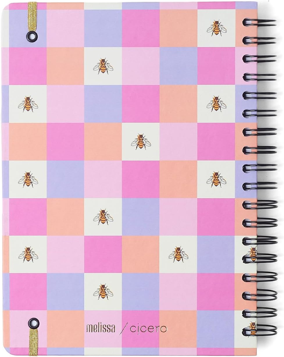 Caderno Espiral Melissa Pautado 17X24 Casinha Das Abelhas 160 Fls, Cicero Caderno Espiral Melissa Pautado 17X24 Casinha Das Abelhas 160 Fls, Cicero