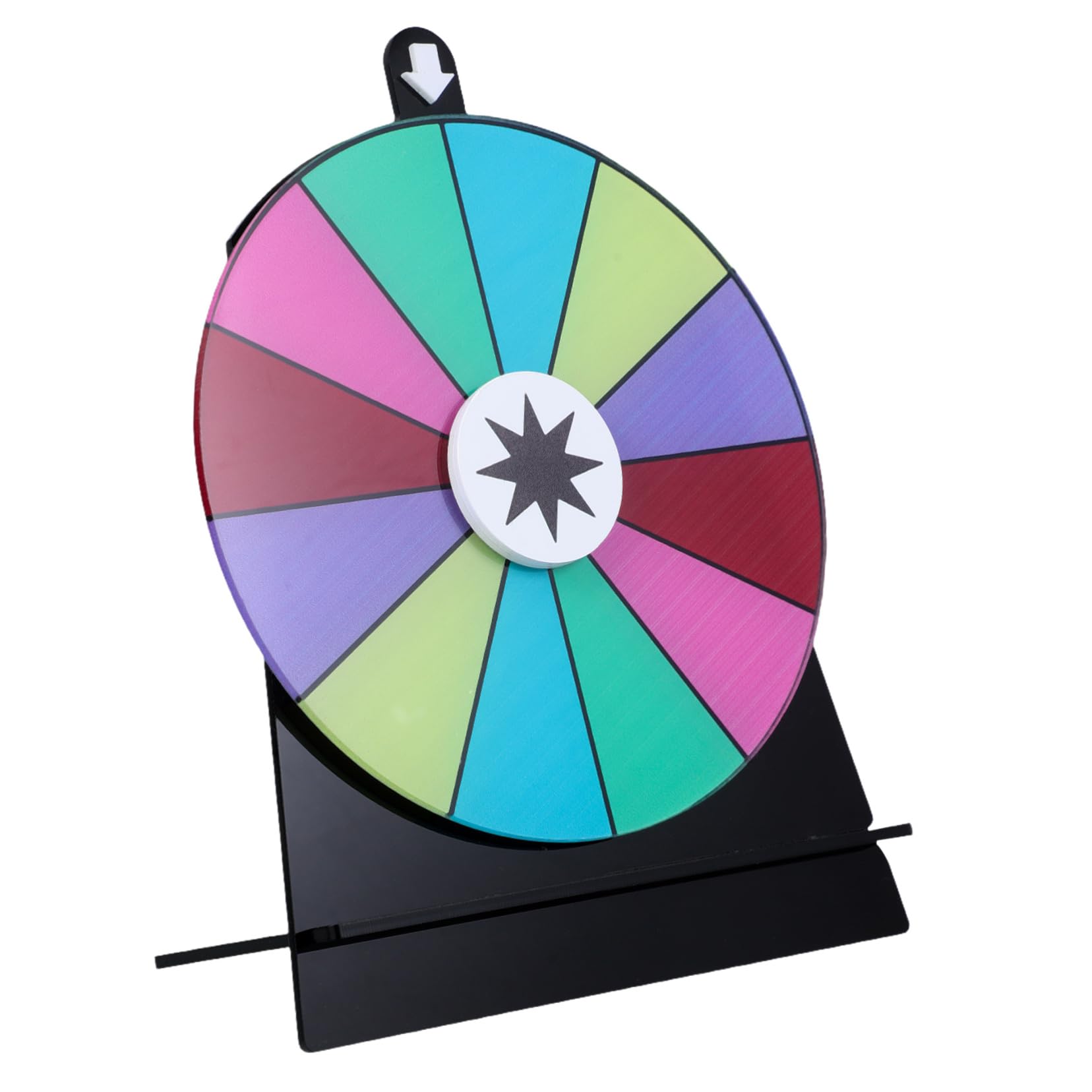 OFFSCH Game Prize Wheel Turntable Dry Erase Roulette Wheel for Wedding Party and Style Games