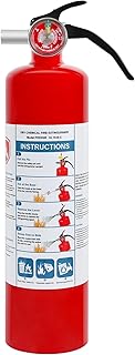 1 paquete de extintores químicos secos ABC, 2.5 libras 1A:10B:C clasificación para el hogar, automóvil, barco, mango de liberación rápida, extintores de polvo seco compactos y portátiles