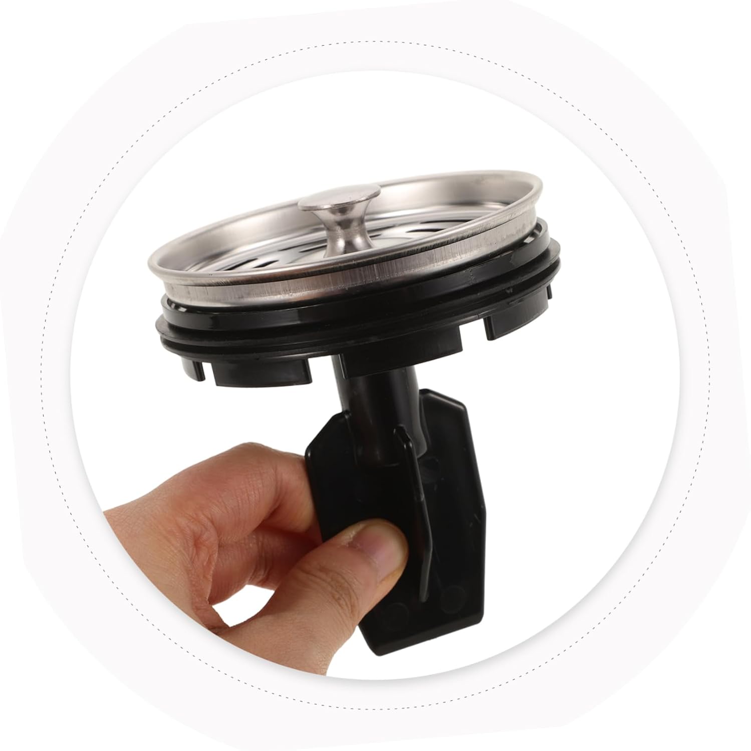 Kitchen Garbage Disposal Plug Durable Plastic Sink Drain Stopper Easy Install Clean Prevents Splashing Food Waste for Home Restaurant Use
