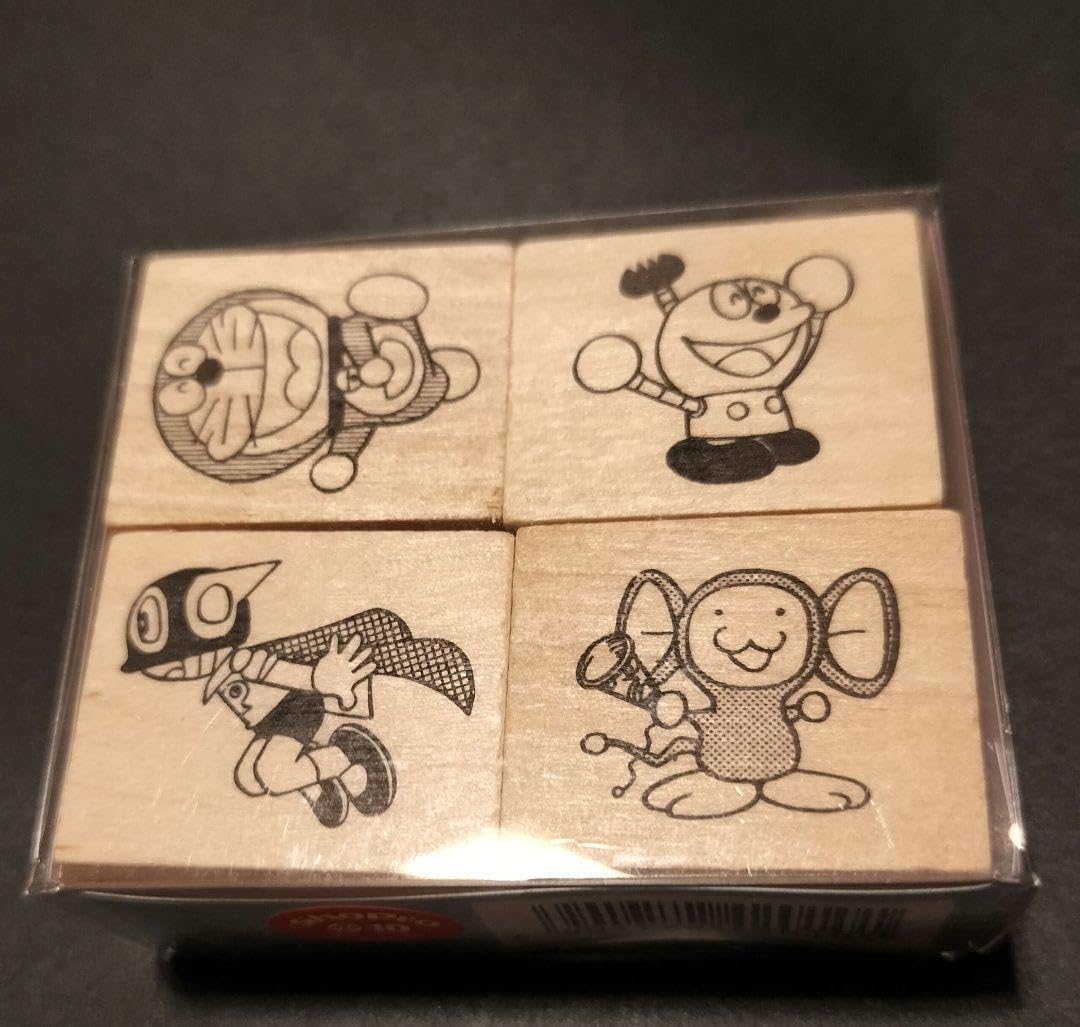 ドラ えもん スタンプセット 4個 木製