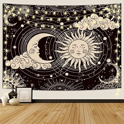 Wonrizon Mystic Sun and Moon Tapestry Cover