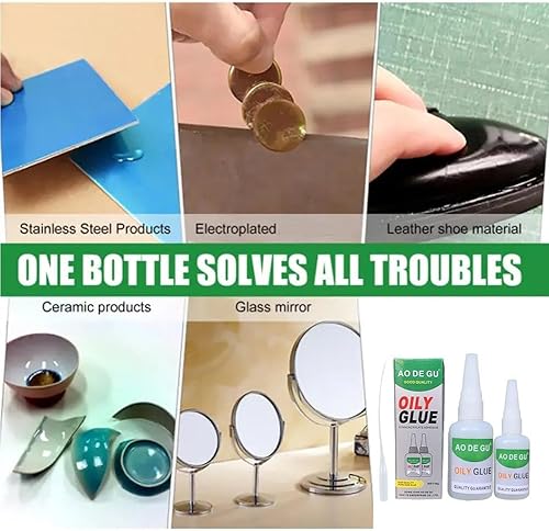 Miniatura 2 de BBASILIYSD Pegamento aceitoso de alta resistencia para soldadura, pegamento de reparación universal, pegamento fuerte con boquilla precisa,