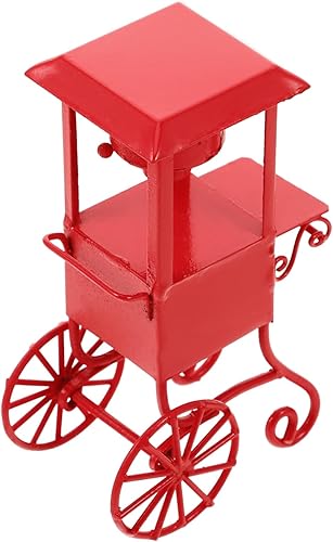 Mini máquina de palomitas de maíz vintage compacta para encimera para decoración de cine en casa y temas de carnaval, diseño realista fácil de un