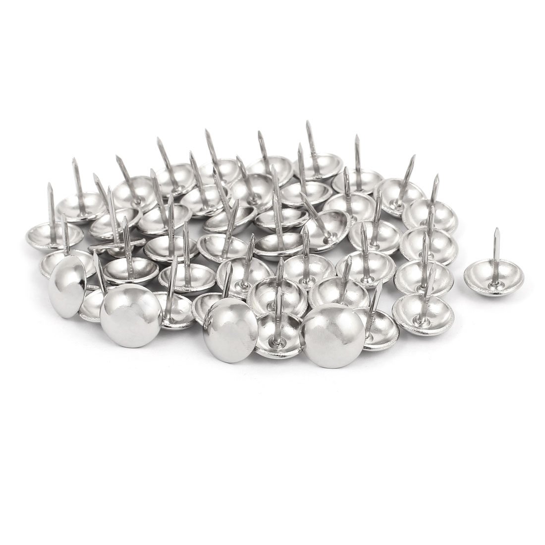 Sourcingmap, puntine da disegno in acciaio inox, diametro 14 mm, per tappezzeria, puntine da pollice, 45 pezzi
