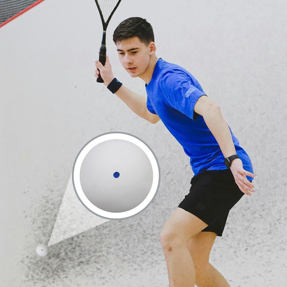 Sanfly Squashbälle 3 Stück Gummi-squashball Rot Blau Gelb Schneller Speedball