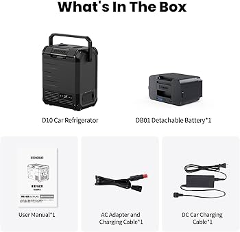 Amazon.com: EENOUR D10 12 Volt Car Refrigerator, Portable Freezer