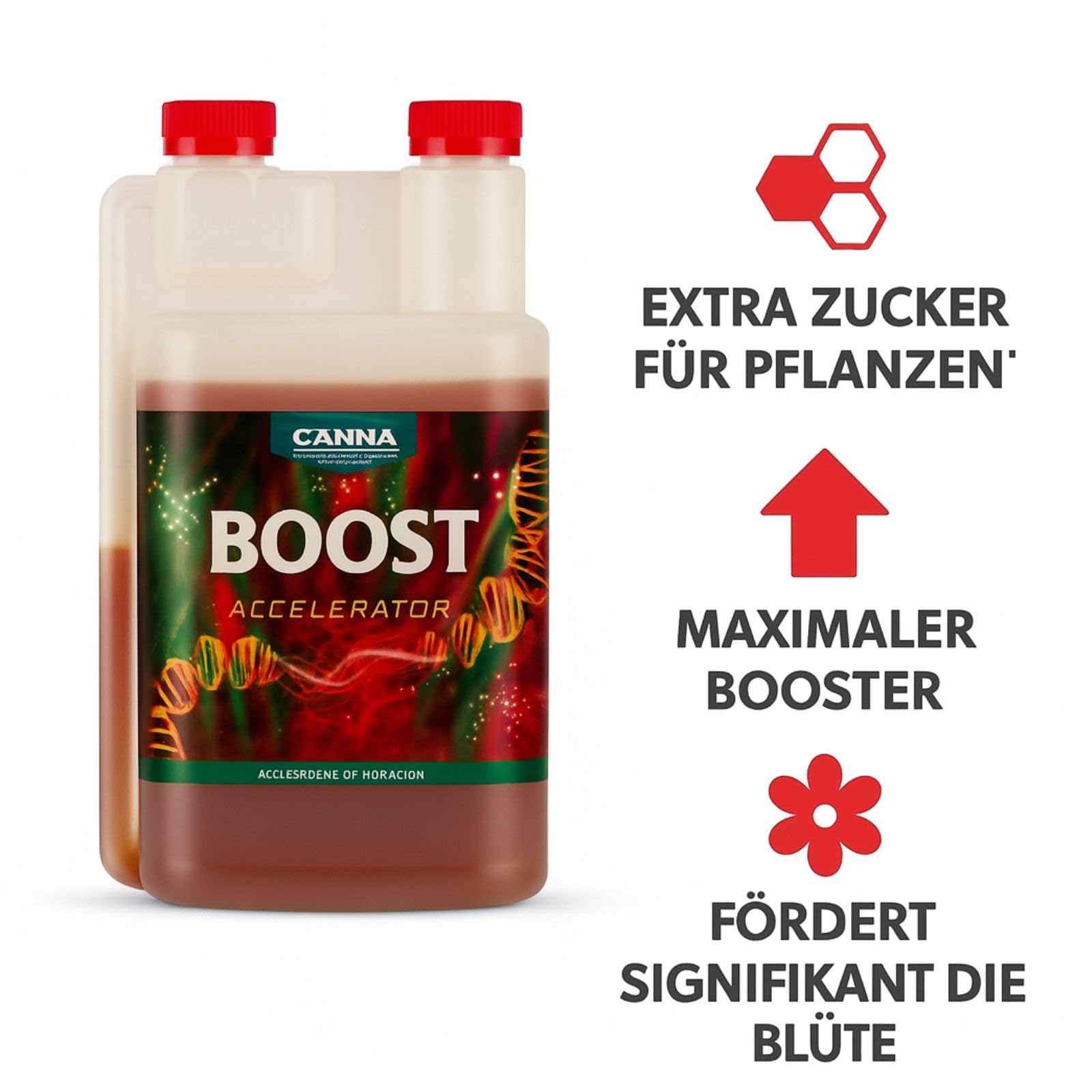 Weedness Canna Boost 1 Liter Blütestimulator – Bio Dünger NPK Grow Blüte Booster Tomaten Gurken Flüssigdünger Organischer