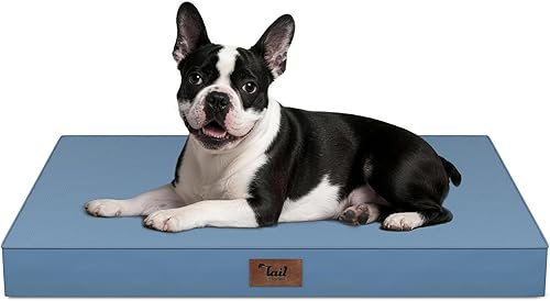 Miniatura 68 de Cama Ortopédica para Perros de Exterior para Perros Medianos y Gatos, Tapete Plano Impermeable para Mascotas con Espuma de Caja de Huevos y Funda