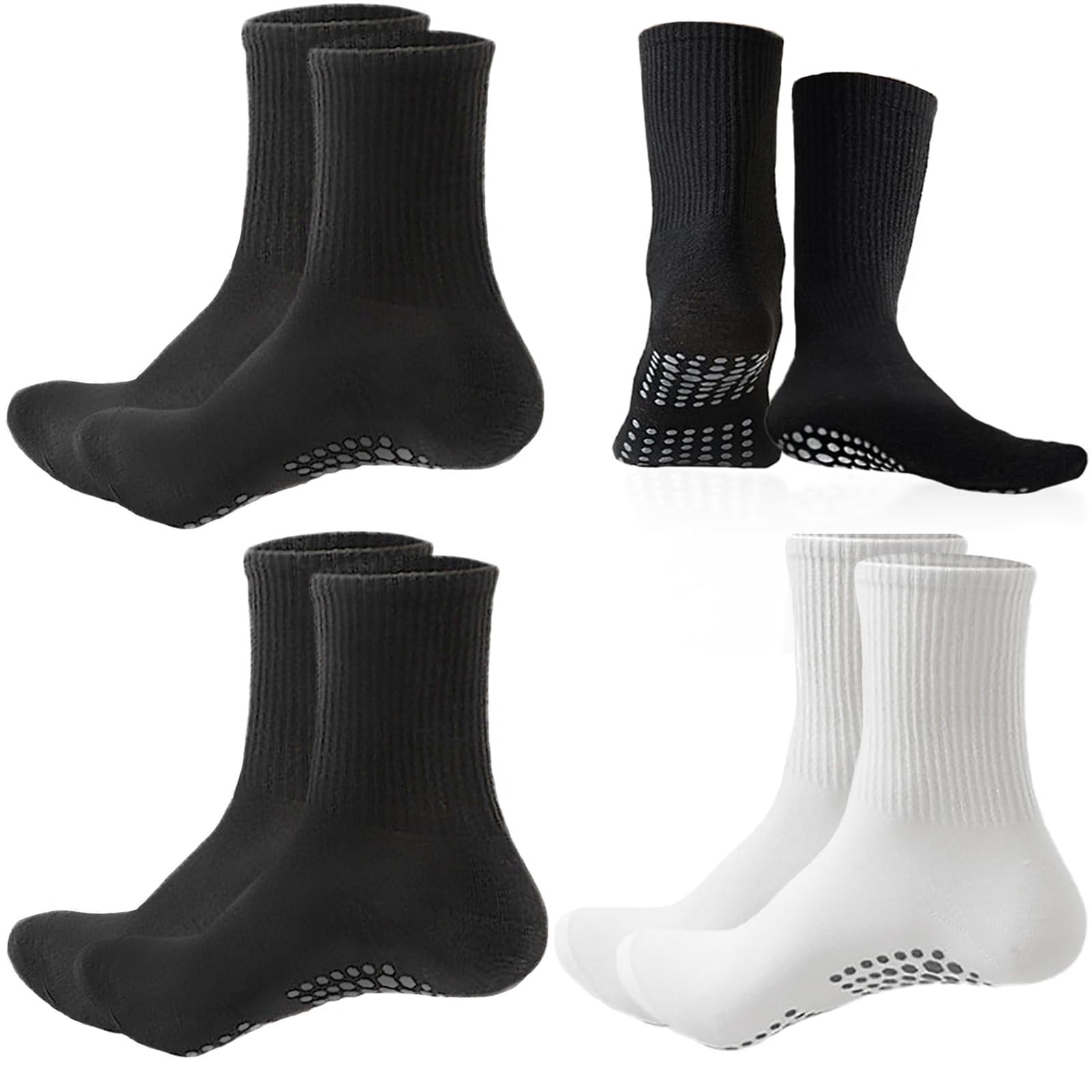 KEYRI Chaussettes de Football Antidérapantes Enfant Taille Unique 7-13 Ans