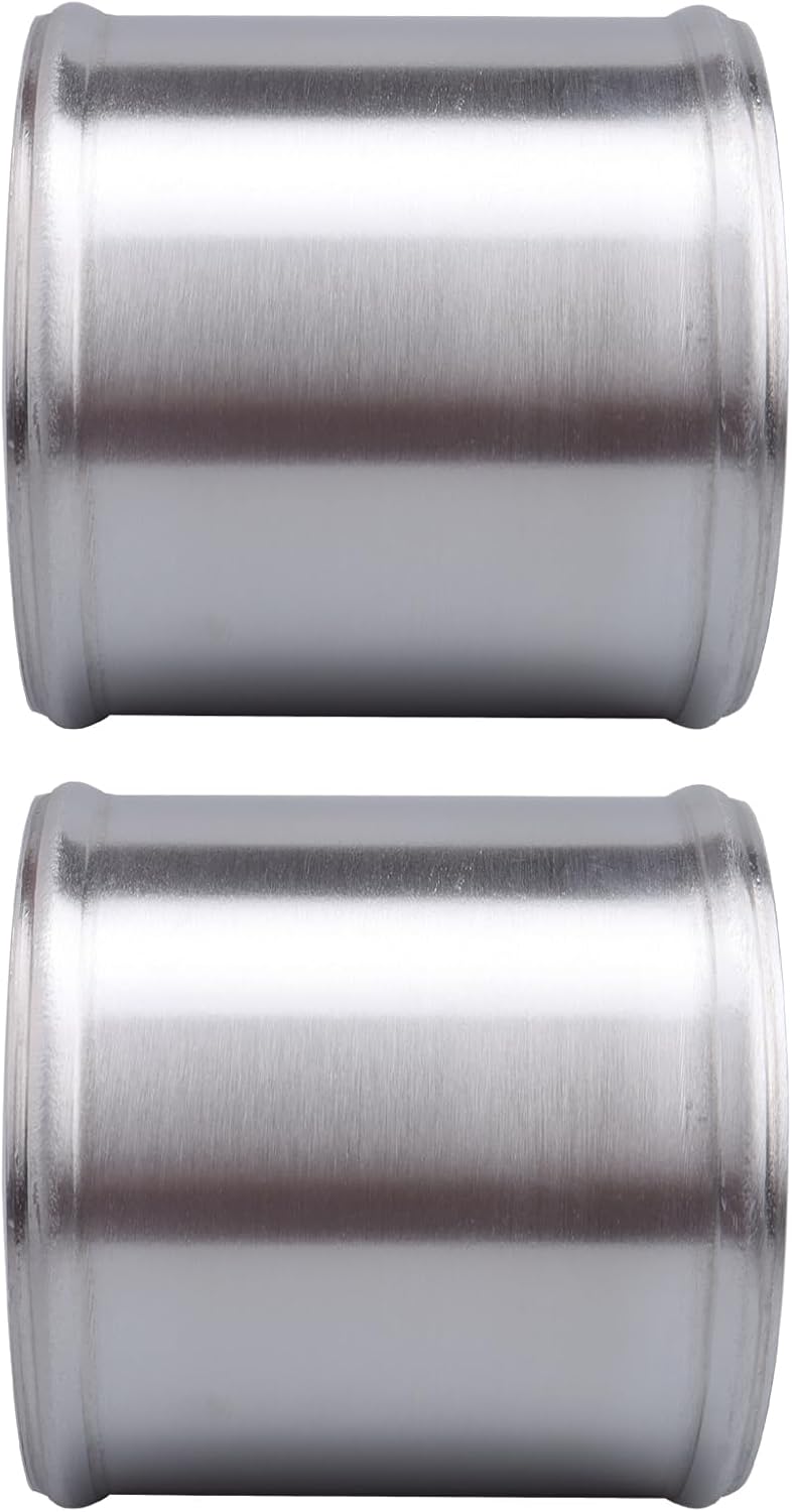 AC PERFORMANCE 4" (102mm) OD Aluminum Alloy Hose Joiner Silicone Pipe Connector Bead, 4" Length, Pack of 2
