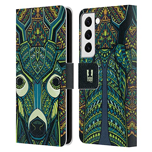 Étui Portefeuille Samsung Galaxy S22 5G Head Case Cuir Coque Protection Clapet Anti Choc