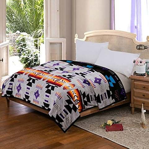 NU TRENDZ Aztec Southwest Reversible Bed Blanket Cover