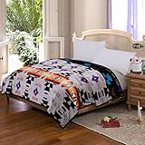 Aztec Southwest King Reversible Bed Blanket for Bed Couch, Grey Soft and Cozy Reversible Bed Comforter/Blanket for Kids, Women, Girl, Family