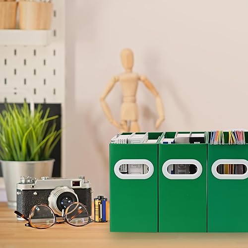 Vista 77 de Organizador de carpetas de archivos colgantes de cartón, caja de archivos plegable para tamaño carta, almacenamiento portátil de archivos