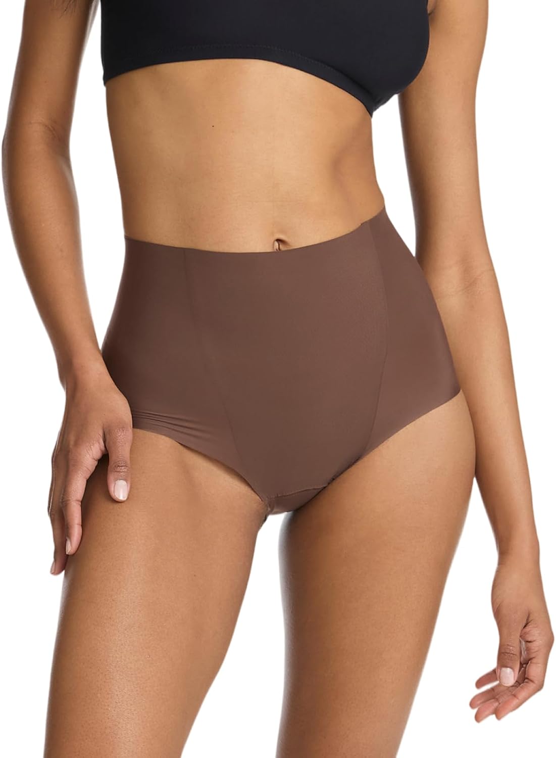 commando Zone Smoothing Brief | High Waist Shapewear with Zoned Panel Technology | Smooth Invisible Finish | Machine Washable