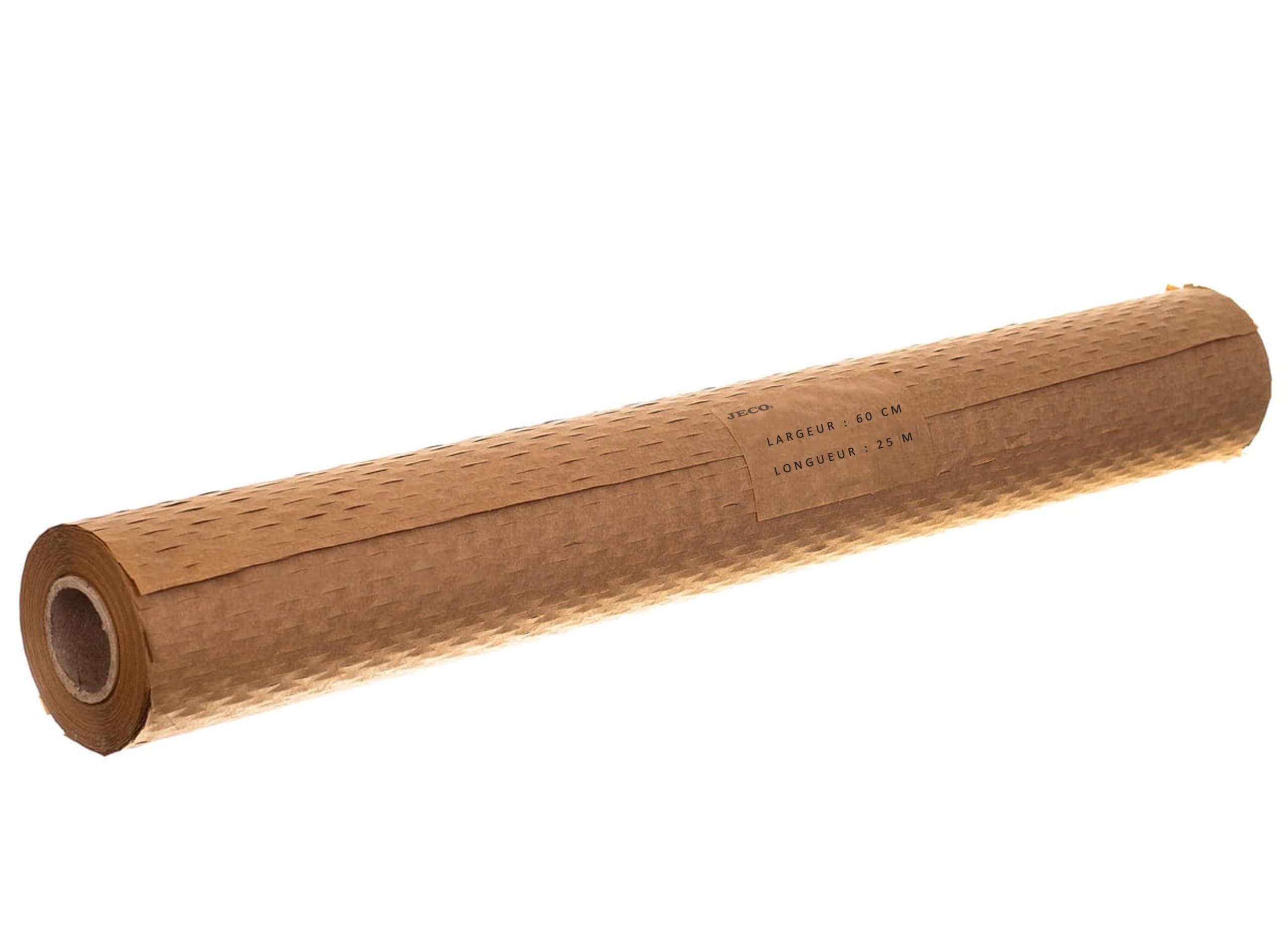 Jeco - Lot de 6 rouleaux de papier kraft en nid d’abeille 60cm x 25m Emballage écologique pour protection, rembourrage, emballage cadeaux, déménagement, remplace le film bulles
