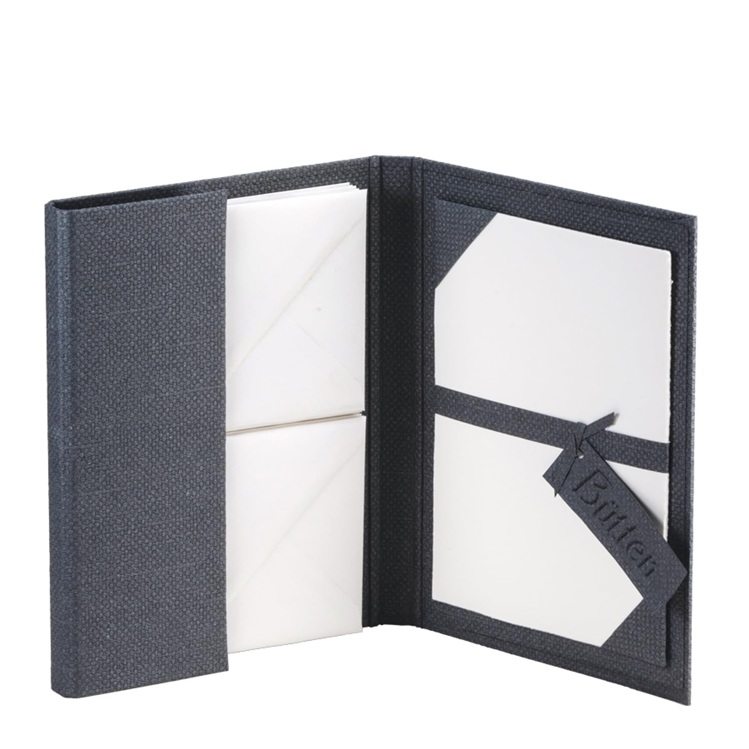 Rössler 10261900201 Real Handmade Letter Paper Folder with 15 Envelopes DIN C6 and 15 Letter Papers DIN A5 White