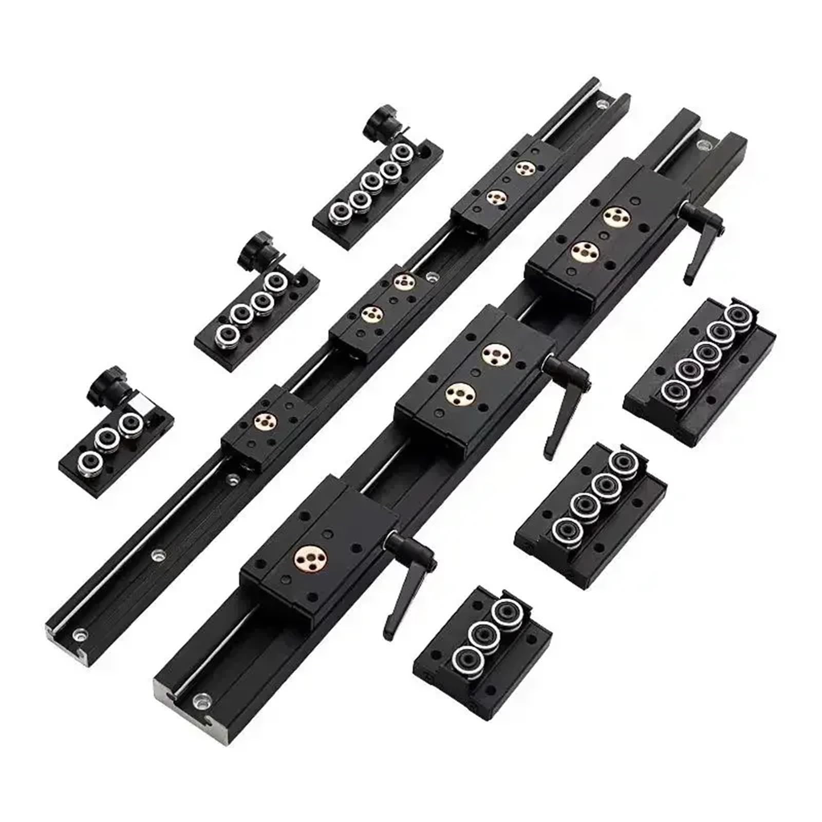 Guida lineare a doppio asse incorporata, rullo scorrevole 32mm SGR10E, 1 set: blocco DBMS e lunghezza 450-750mm, pezzo(SGB10E-5 LOCK,750mm)