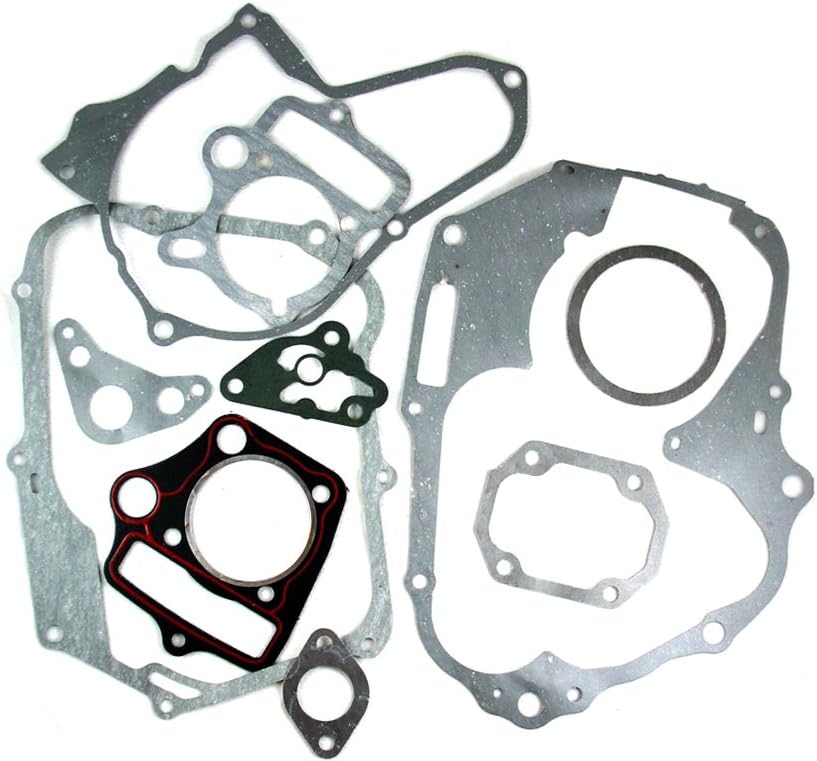 Complete Engine Gasket Set for 110cc ATVs Quad Go Kart Dirt Bike 4 Wheeler Dune Buggy Taotao SunL Coolster SSR Coolster Roketa 10 Pieces