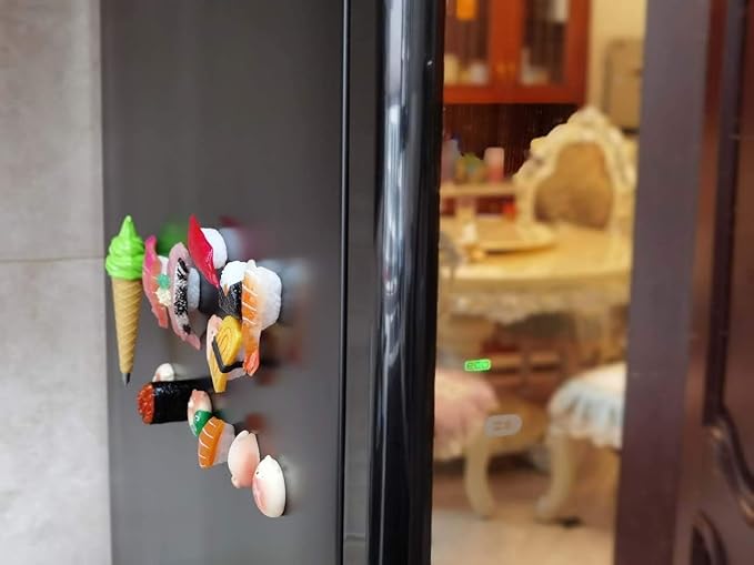 Imanes de Sushi HEY FOLY 8 Piezas Decorativos para Refrigerador miniatura 6