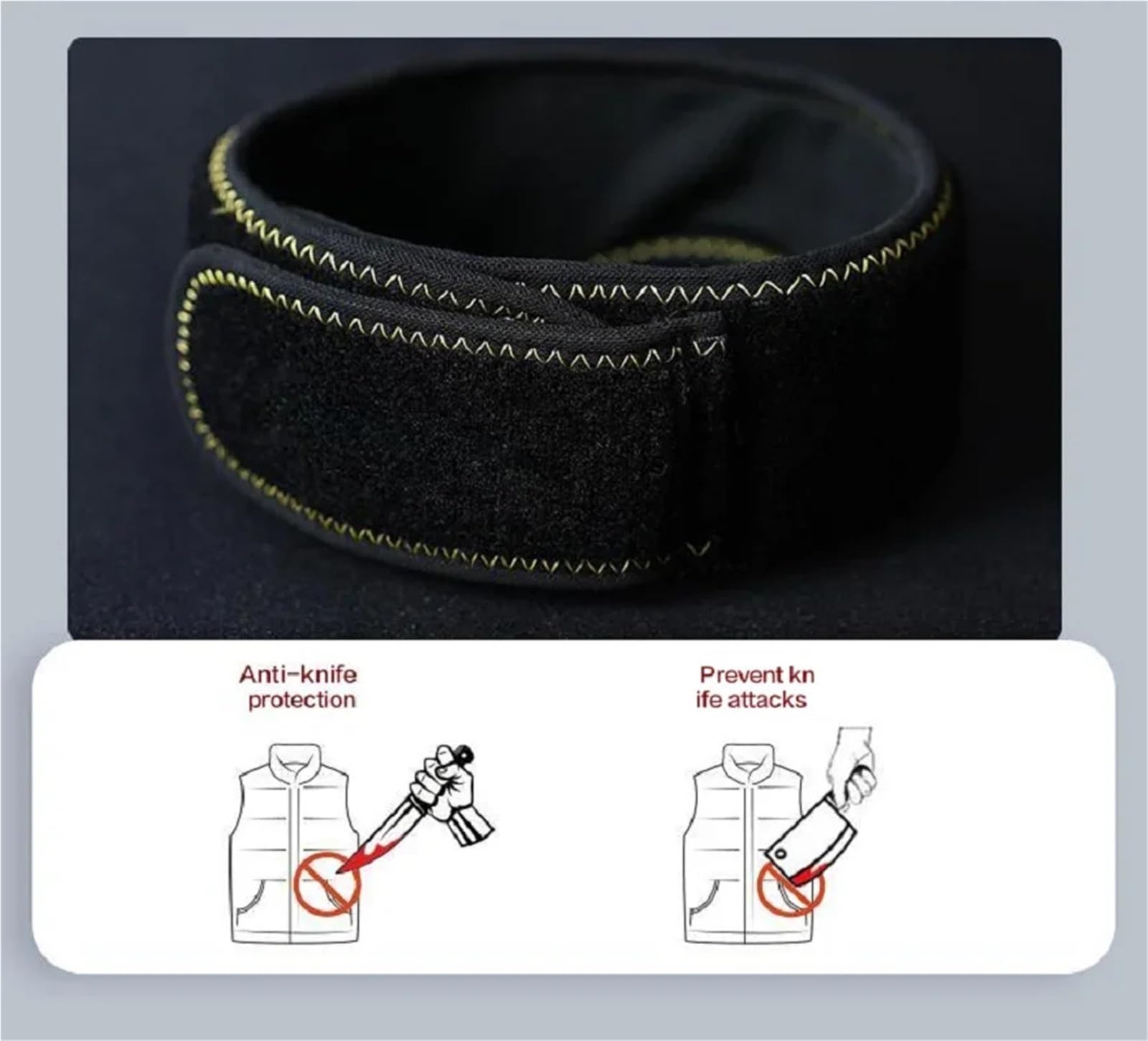Guantes de Corte, Protector cervical de nivel 5 contra puñaladas for autodefensa, seguridad, trabajo al aire libre, profesional, resistente a cortes y perforaciones