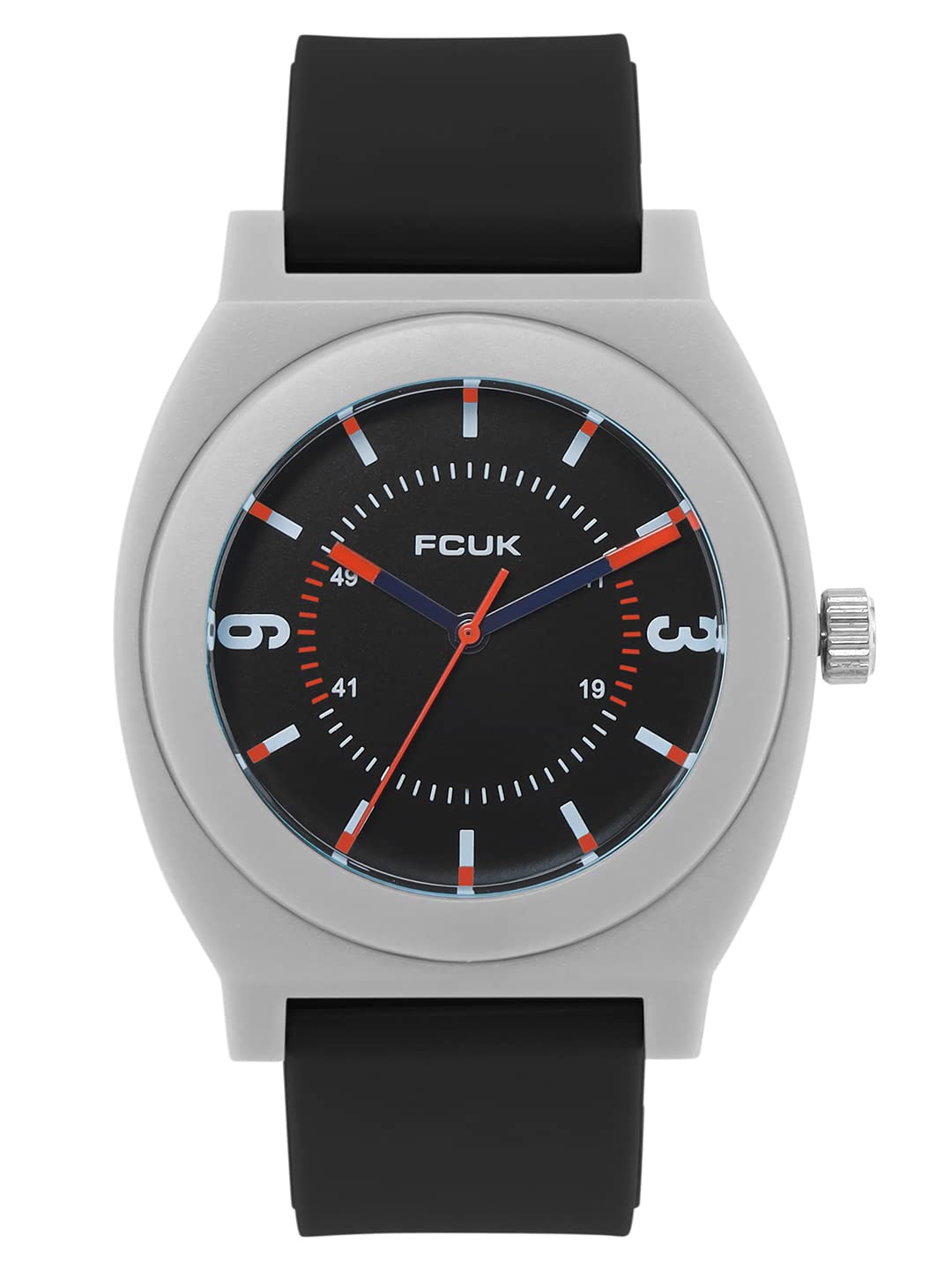 FCUKAnalog Black Dial Unisex's Watch-FK00015E