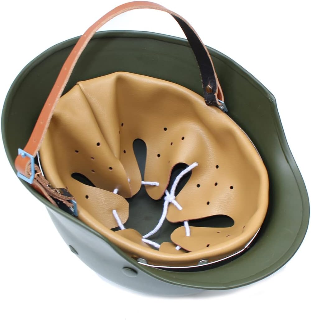 ANQIAO WW2 WWII German M35 Helmet with Net Cover Steel Material M1935 Soldier Stahlhelm Black Green Color