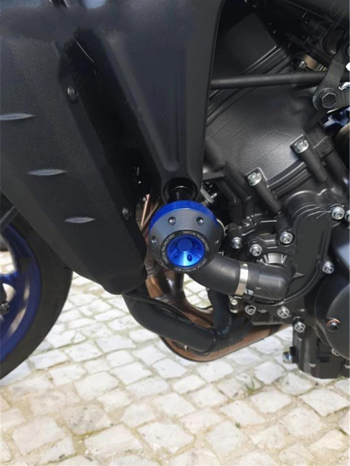 YESKIT Facile à Installer Cadre Curseur Crash Protecteur Moto Anti-Chute Accessoires Protection Contre Les Chutes pour MT-09 MT09SP 2021-2024 (Color : Black)