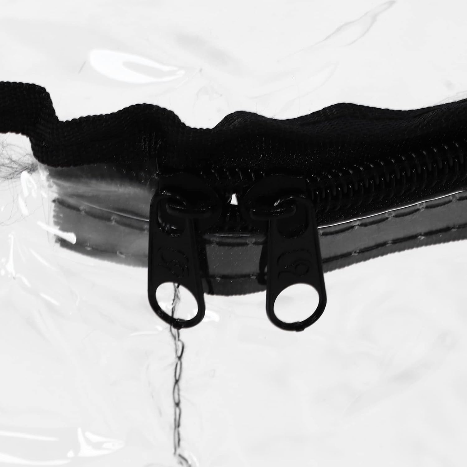 Transparent Round Wreath Storage Bag with Black, Heavy Duty PVC Material, Large Capacity Container for Garden, Garage, Shed Organization (Black Side Style 2 Packages)