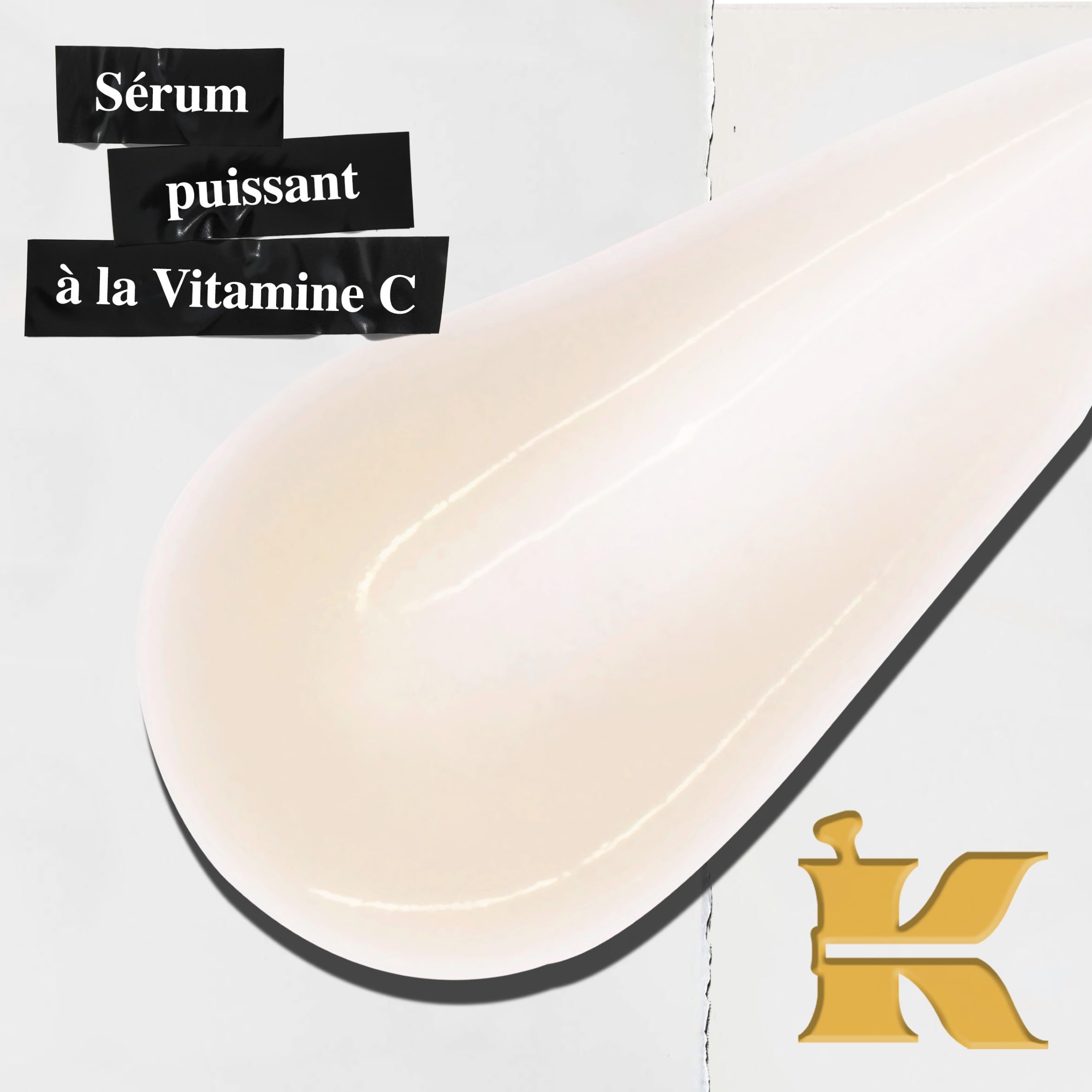 Kiehl's, Sérum Visage Anti-Rides, Powerful-Strength Line-Reducing Concentrate, Riche en Vitamine C à 12,5% et en Acide Hyaluronique, Réduit l’Apparence des Rides