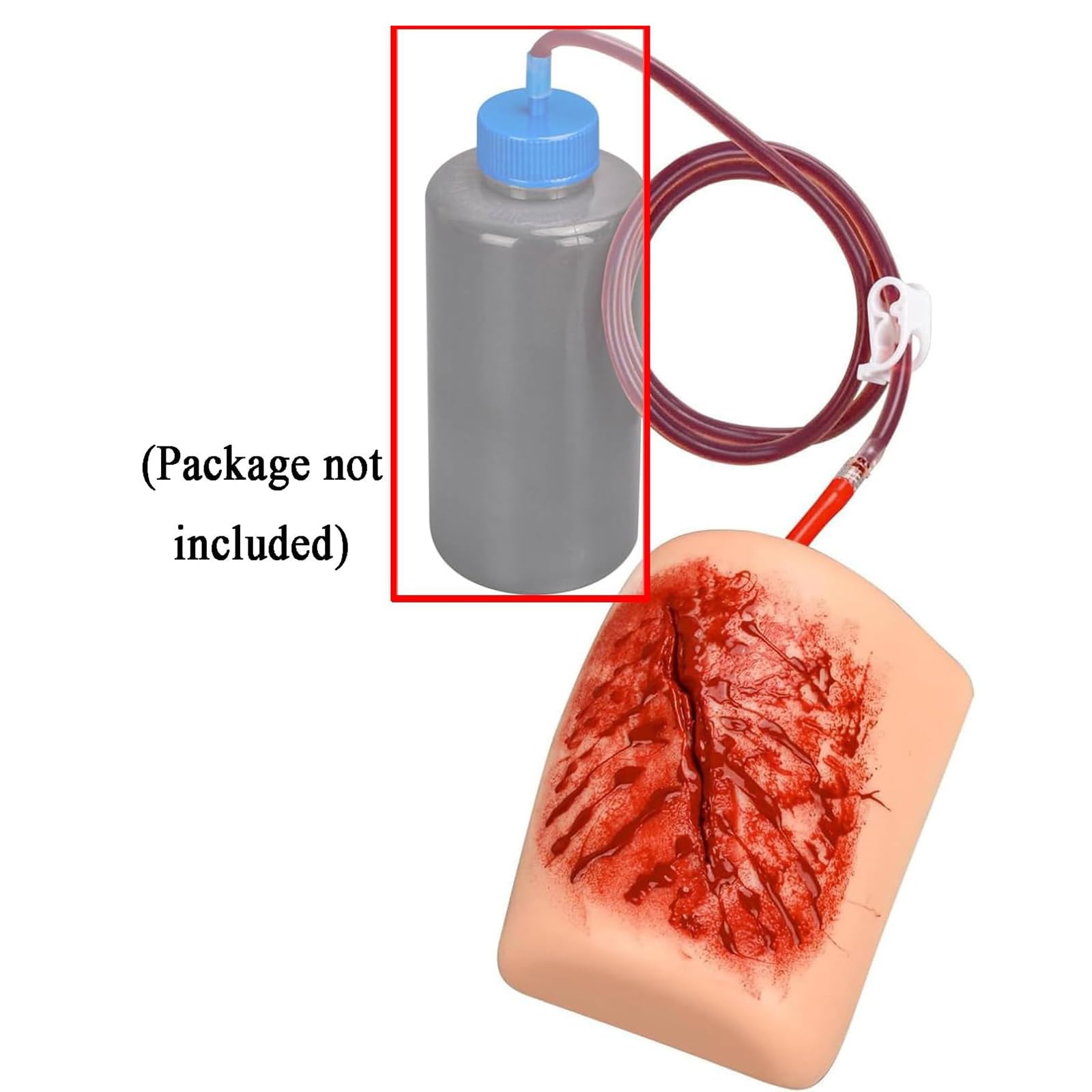 NGARY Kit De Entrenamiento para Detener Hemorragias, Simula Vendajes De Heridas Y Entrenamiento De Torniquete, Simula Escenas De Sangrado Y Reutilización, para Capacitación, Educación Y Demostración.