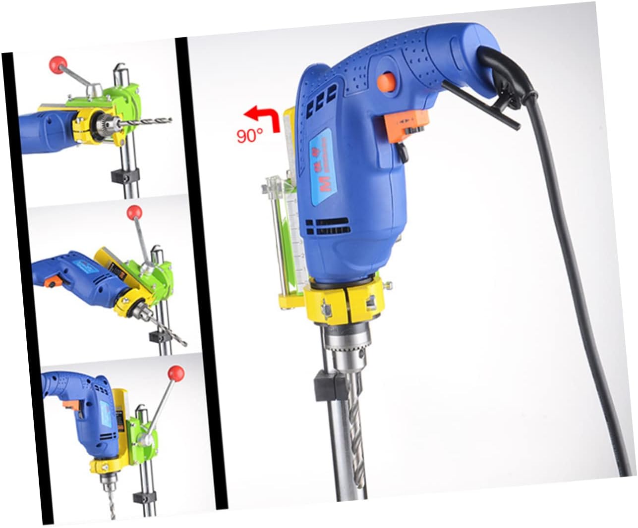 High Precision Hand Drill Bracket Mini Drill Stand for Enhanced Stability for Workshop and Home Use Heavy-duty Cast Base