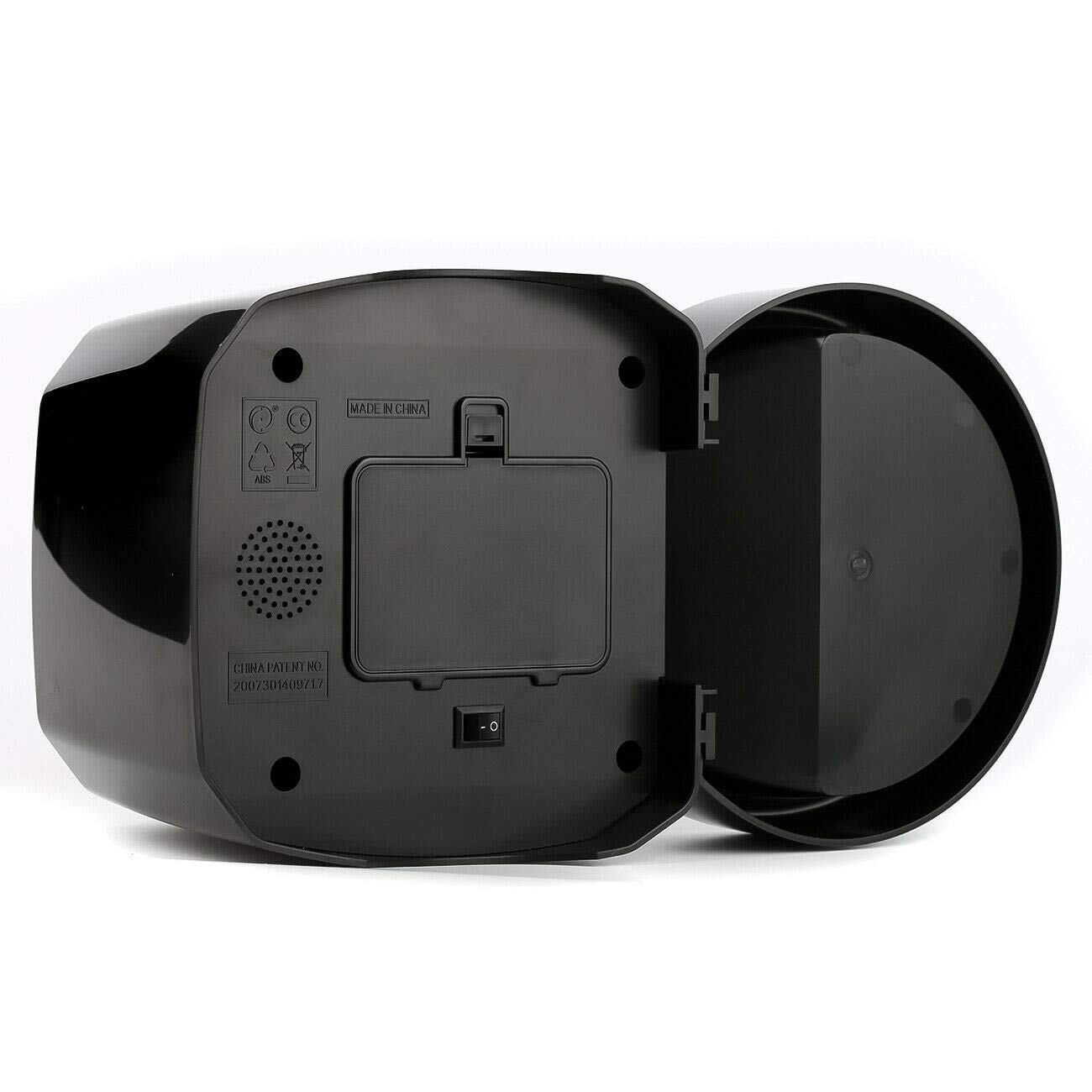 Alimentador Automático De Alimentos para Gatos, Perros y Conejos con Temporizador, Dispensador De Alimentos con 3 Comidas a Intervalos Regulares Se Pueden Registrar 5.5L (Negro)