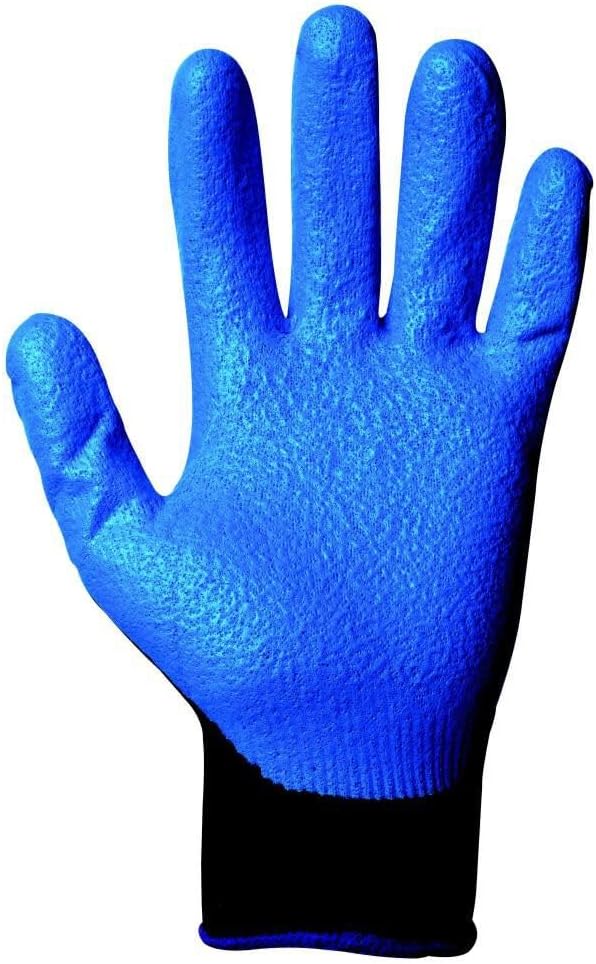 KleenGuard G40 Foam Nitrile Coated Gloves, 240 mm Length, Large/Size 9, Blue, 12 Pairs