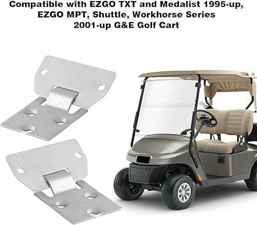 Miniatura 3 de Roykaw EZGO Kit de placa de bisagra de asiento macho y hembra para modelos de carrito de golf TXTMedalist 1995.5 en adelante, reemplaza al OEM #