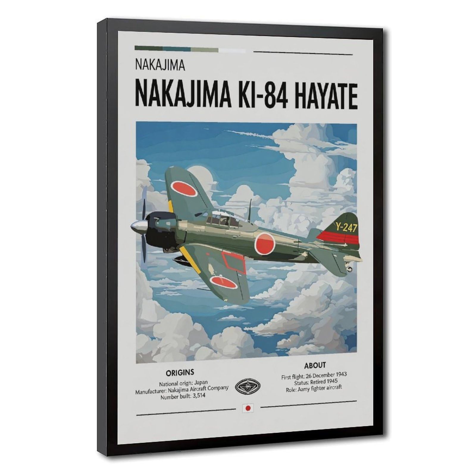 Bareronor Fighter Jet Canvas Poster for Dorm Room Decor Gift