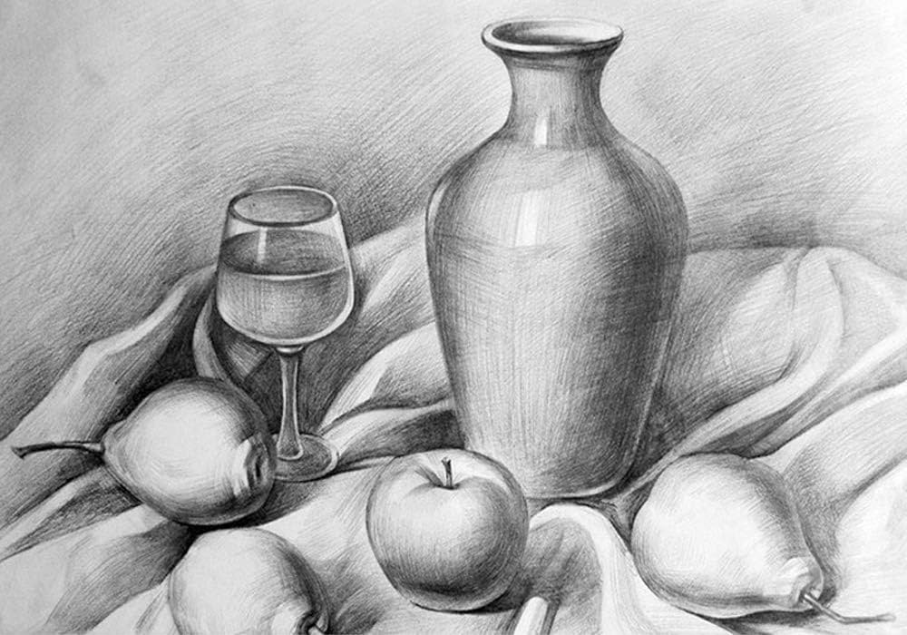 静物　鉛筆素描　Hiro art 静物 鉛筆素描 Hiro art - 絵画お 得 な 通販 サイト