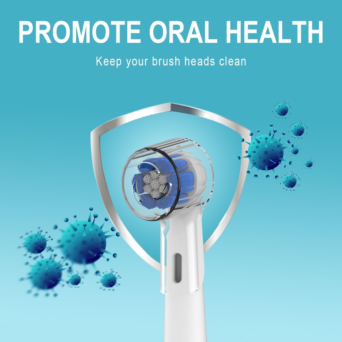6 Pack Toothbrush Heads Dustproof Cover Compatible with Oral B, Fits for Oral-B iO Series, Pro 1000, 1500, 5000, 7500 Electric Toothbrush, Protects Brush Head and Convenient Travel (Mixing Colors)