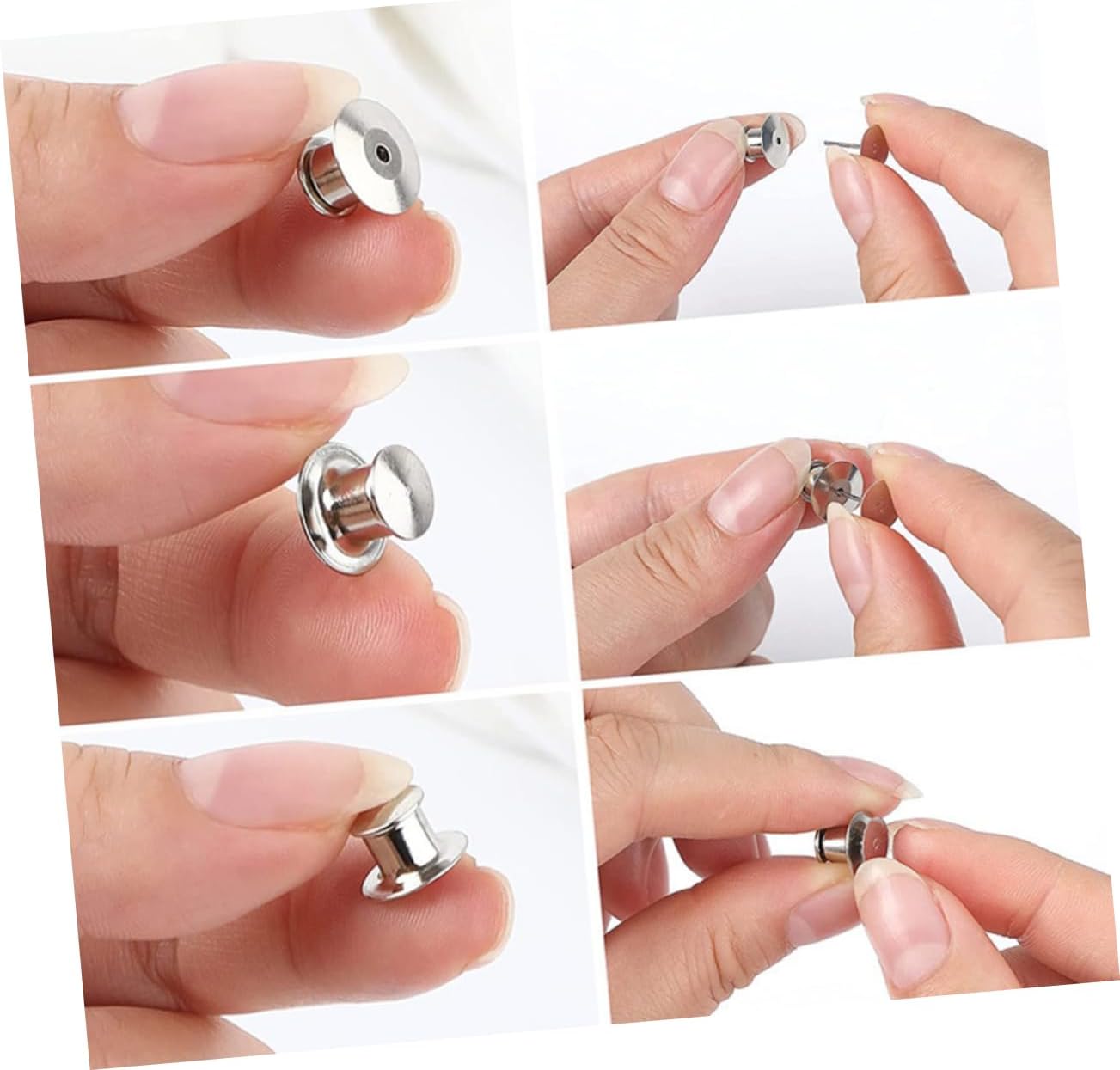 84pcs Replacement Pin Backs for Crafts Professional Tie Tack Flat Round Clasp for Jewelry Making and DIY Projects