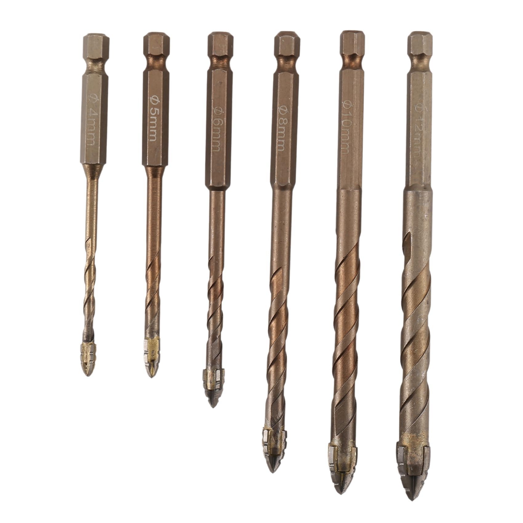 Ctrlzs Four-Flute Eccentric Drill Bit, Four Edged Serrated Eccentric Drill, Four-Flute Eccentric Drill Bit