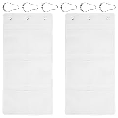 US 2 or 3 Pcs 7 Pockets Mesh Shower Caddy with Hooks Hanging Mesh Shower Organizer Fast Dry