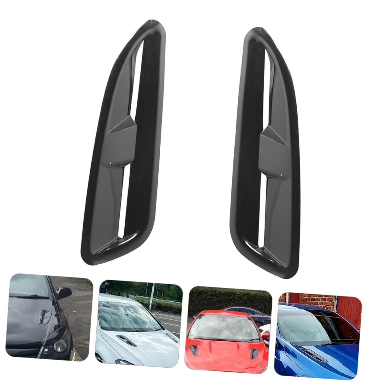 Alipis Car Air Vent Grille Hood Decoration Sticker Car Outlet Paste Style Abs Material