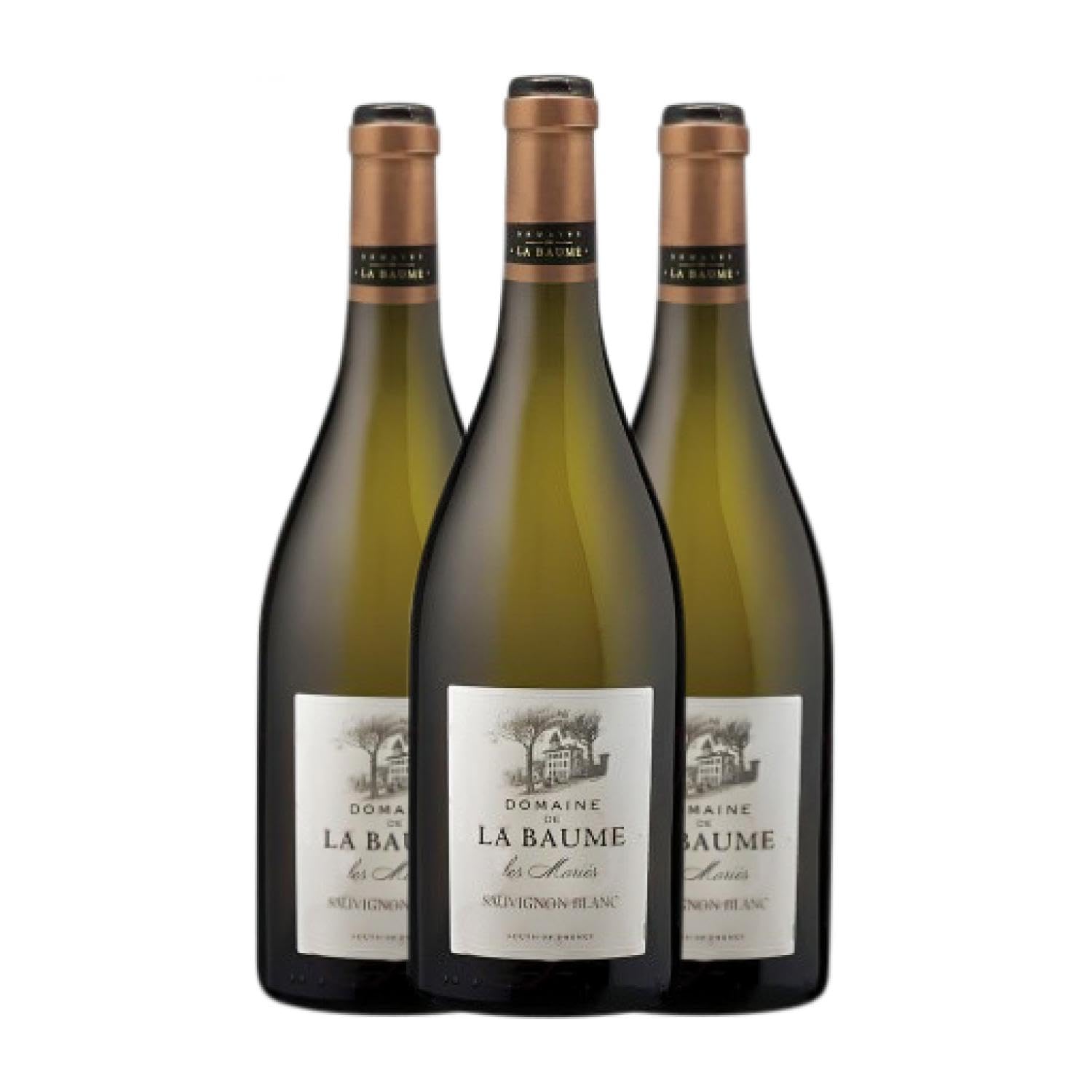 Domaine de La Baume Les Maries Sauvignon Blanca Vin de Pays d'Oc Crianza 75 cl Vino blanco (Caja de 3 Botellas de 75 cl)