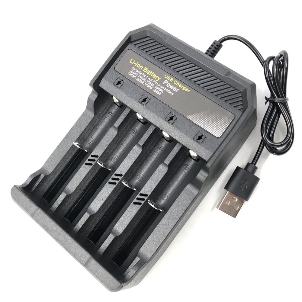 JIECHUN 18650 Charger Four-Slot USB Lithium Battery Smart Charger 16340 3.7v Battery Four-Charge Fast Charge