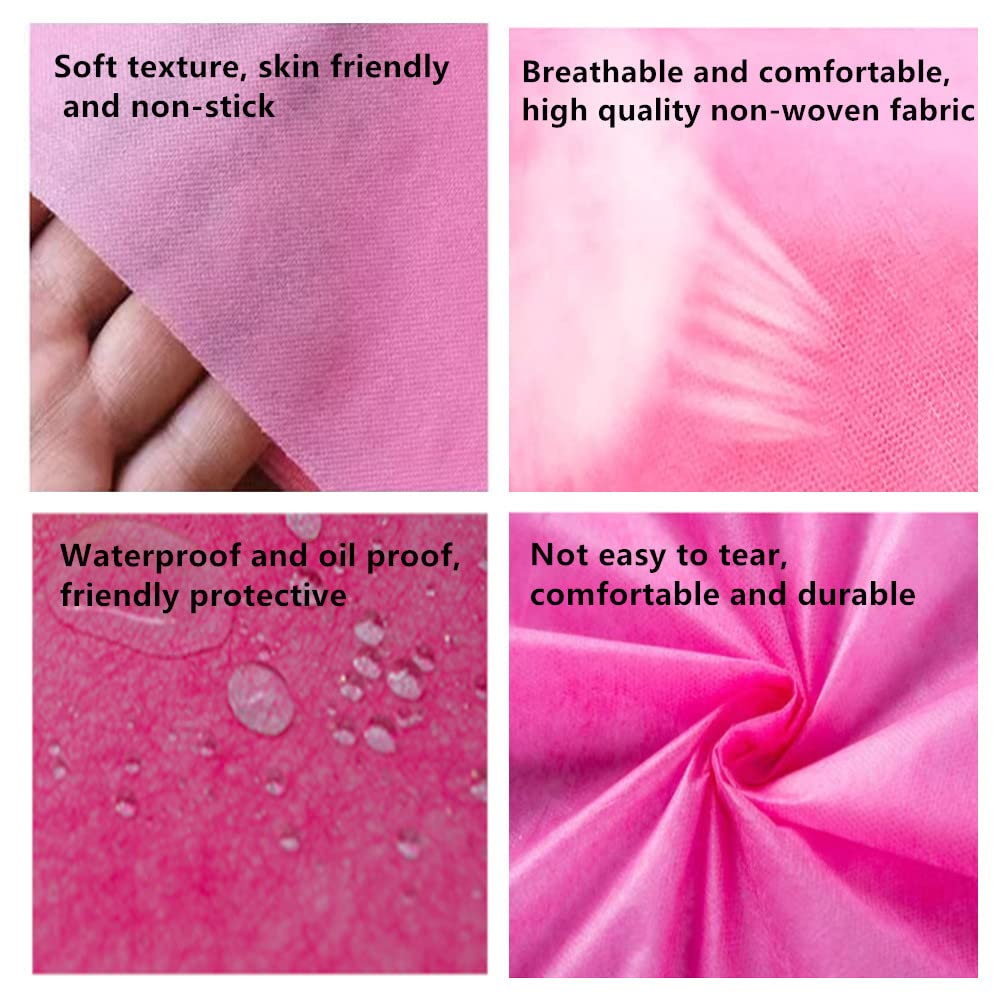 100 hojas de mesa de masaje, sábanas de spa desechables, tela no tejida, funda de cama de masaje impermeable para esteticista, tatuaje, encerado, cama de pestañas, mesa de salón, 75 x 31.5