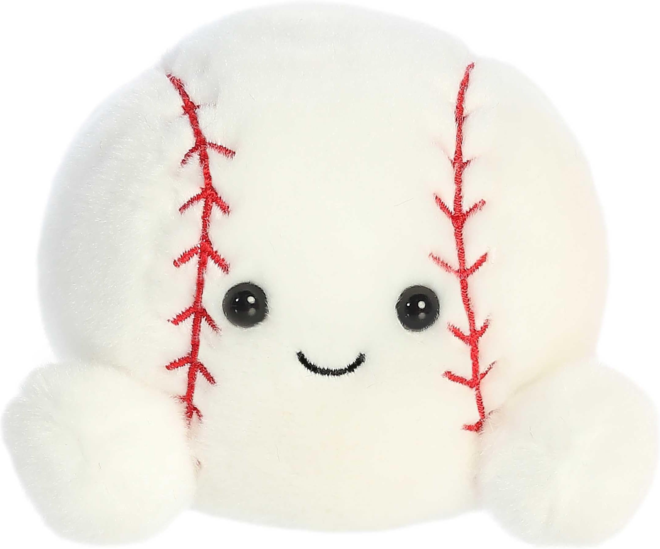Adorable Palm Pals™ Slugger Baseball™ Stuffed Animal - Pocket-Sized Play - Collectable Fun - White 5 Inches